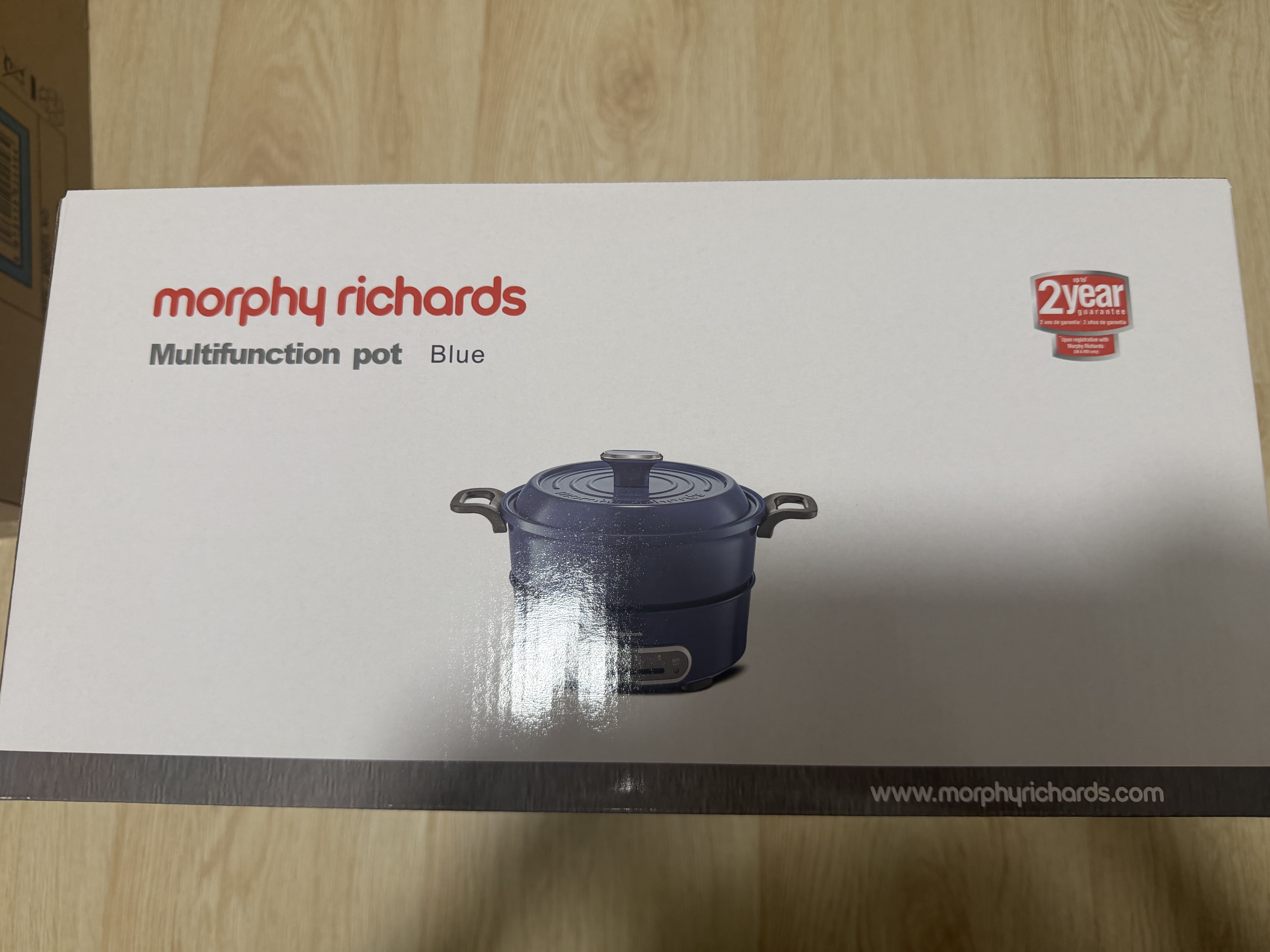 摩飞电器（Morphyrichards） 多功能锅电火锅家用分体式鸳鸯火锅电炒锅烧烤肉蒸煮炒煎电煮锅MR9087 3L 轻奢蓝【标配】涂层升级 实拍图