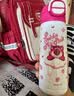 迪士尼水杯316不锈钢保温杯保冷杯600ML杯子双饮儿童水杯 24036草莓熊 实拍图