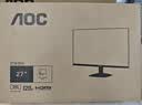 AOC 27英寸 120Hz IPS HDRMode HDMI 低蓝光不闪 可壁挂 三边微边 超薄节能办公电脑显示器 27B35H 实拍图