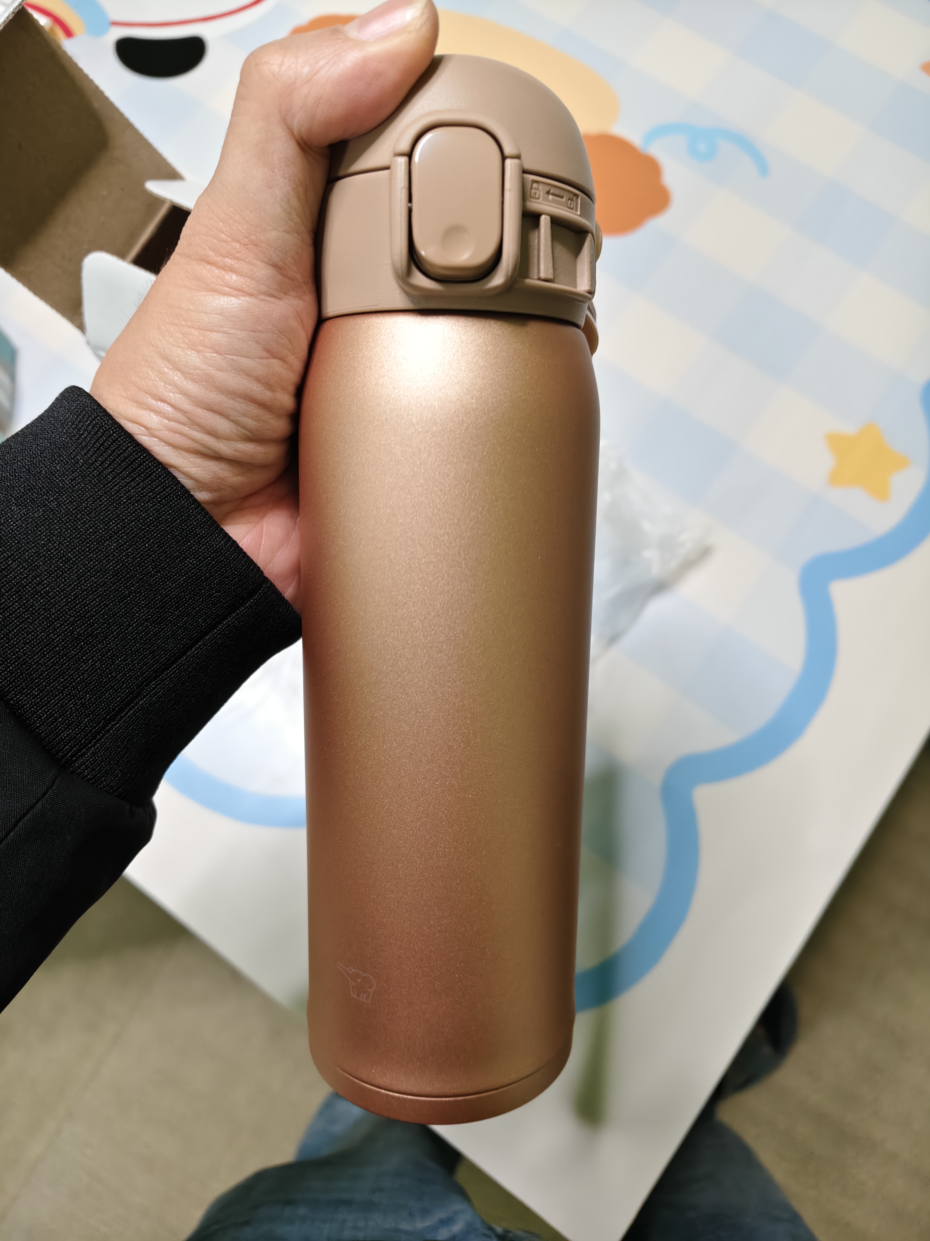 象印（ZO JIRUSHI）进口保温杯316L不锈钢男女款儿童学生水杯大容量高颜值弹开杯子 实拍图