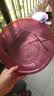 【京东物流】洗脸盆加大加厚家用大号洗菜盆洗衣盆内裤收纳盆子 紫红 中号26*10cm-加厚不怕摔 实拍图
