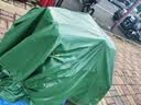 源兴（YUANXING）加厚油布防水布防雨布篷布户外防雨防晒布 pvc刀刮布遮阳遮雨棚布货车帆布蓬布 2米*1米 实拍图