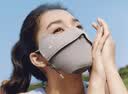 蕉下（beneunder）冰丝防晒口罩女防晒面罩护眼角夏季骑行遮阳脸基尼防紫外线AL833 实拍图