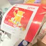得力（deli）10张4K手工硬卡纸加厚大张剪纸手工DIY折纸美术绘画涂鸦彩纸儿童学生幼儿园生日 红色开学文具 实拍图