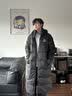 准者（RIGORER）长款羽绒服男2026秋冬新款连帽保暖防风加厚运动户外休闲情侣外套 纯正黑 L (175) 实拍图