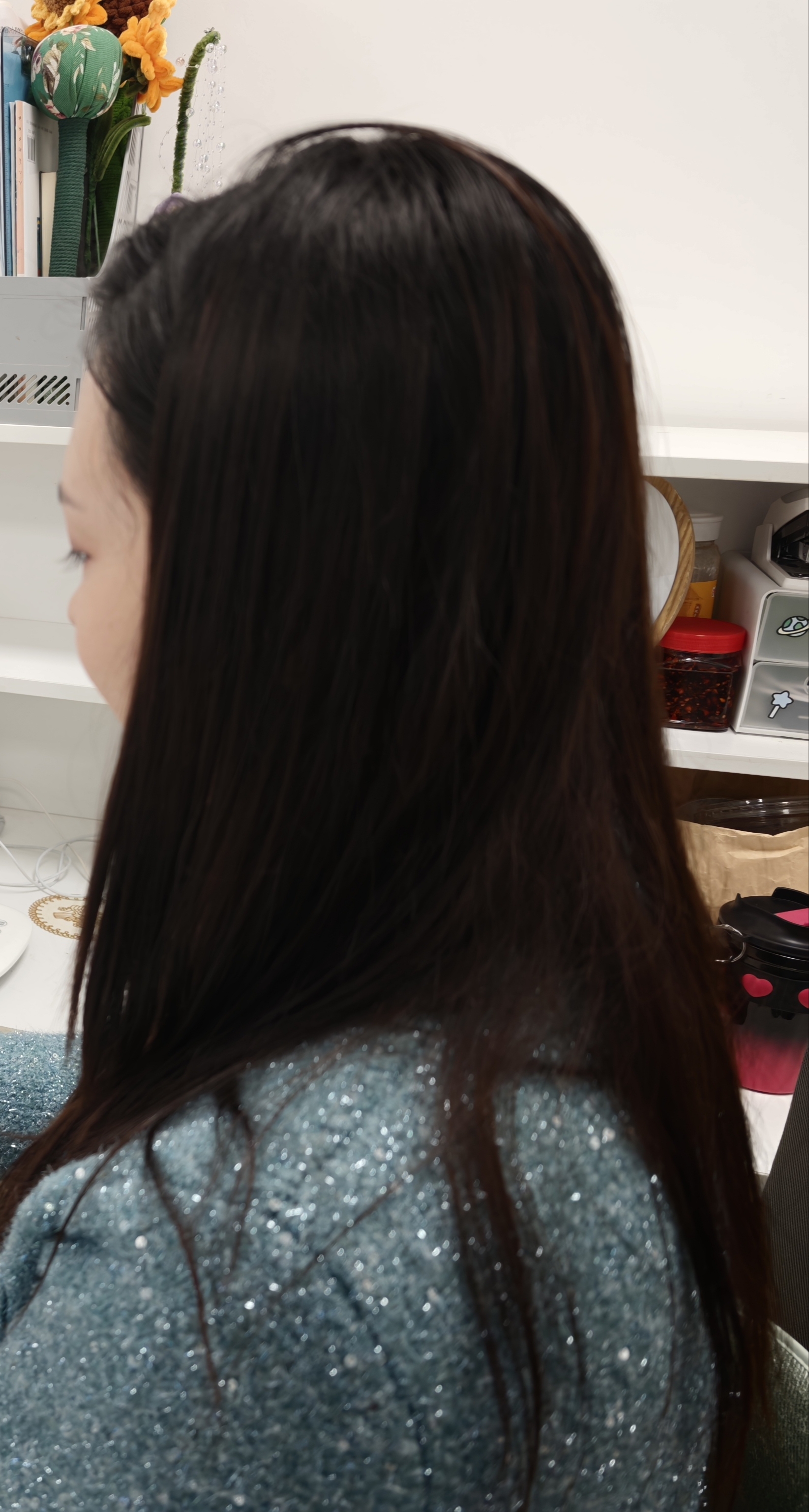 戴森（DYSON）HD15 高速吹风机 Dyson Supersonic 电吹风 快速干发 智能温控  呵护秀发 多风嘴 家用 紫红色 实拍图