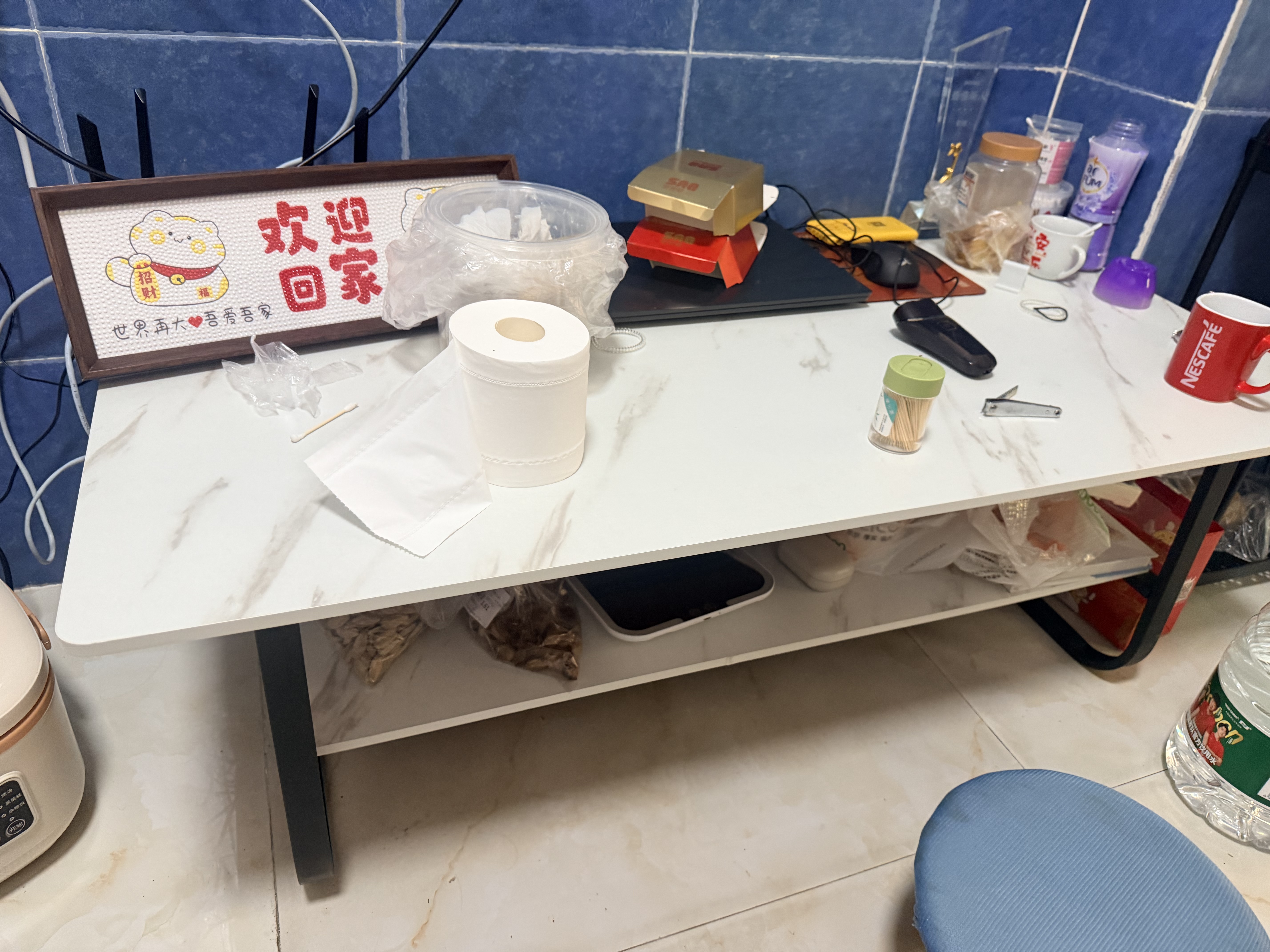 姗姗木艺茶几客厅家用双层轻奢茶几桌小户型现代简约小茶桌多功能沙发边桌 实拍图