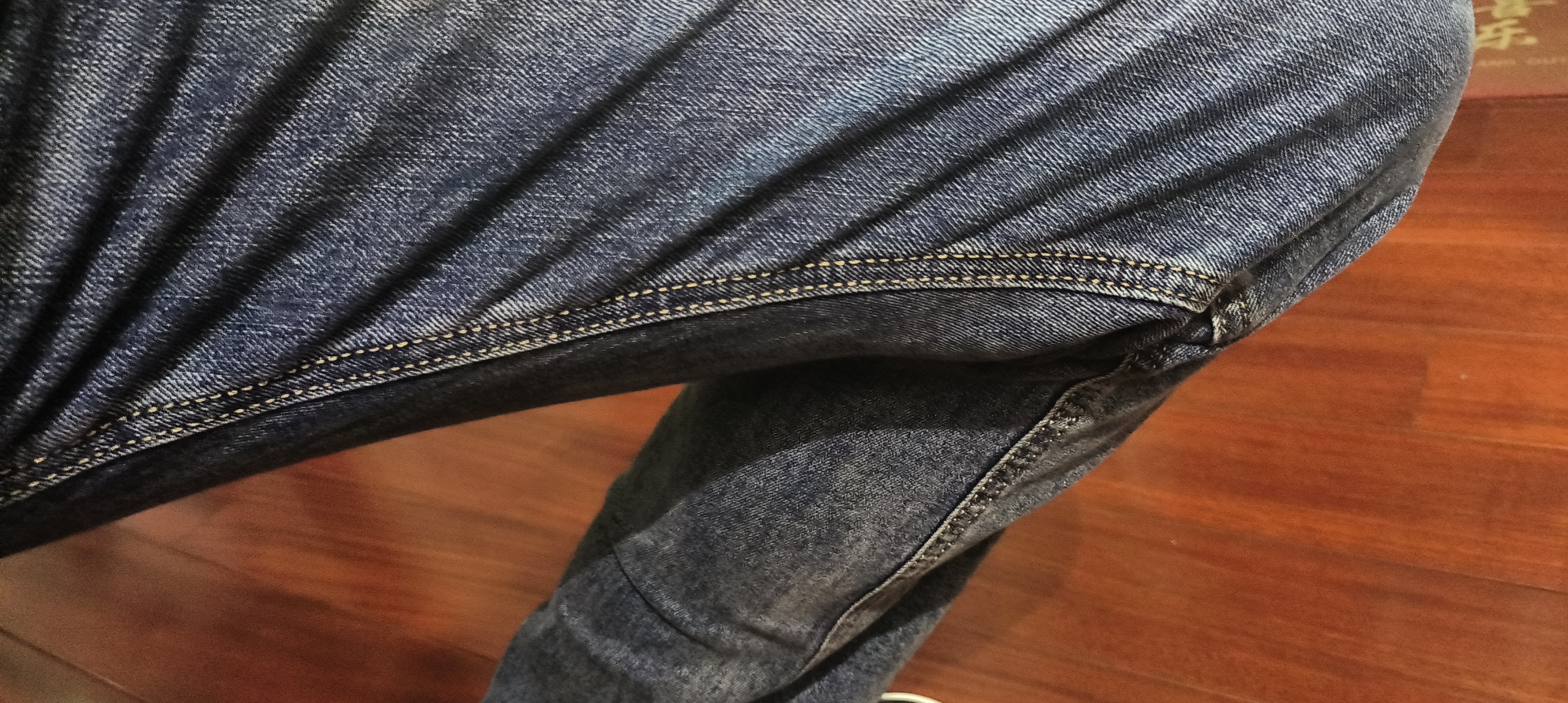 真维斯（Jeanswest）牛仔裤男春秋季2026新款大码宽松直筒棉弹舒适感休闲长裤子男款 实拍图