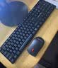 联想（Lenovo）无线键盘鼠标套装 键鼠套装 全尺寸键盘 商务办公 USB 适用笔记本台式机一体机 T221黑 实拍图