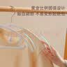 四万公里大衣衣架家用挂衣宽肩无痕防滑防肩角塑料加粗挂架西装晾衣服撑子10个装卡其色 实拍图