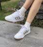 adidas ENTRAP美式校园风运动鞋少年感复古篮球风板鞋阿迪达斯   白色/金属暗银   42 实拍图