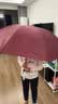 天堂伞 防风雨伞三折 雨伞三折叠便携易甩干商务雨伞男女 酱红 实拍图