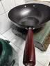 京严传家老炒锅铁锅无涂层炒菜不粘锅家用精铁锅具燃气电磁炉用已开锅 【灶具通用】适合5-8人  赠盖铲  直径 34cm 百年工艺｜传统铁锅｜健康不沾 实拍图