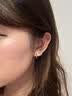 芯奢S999纯银耳钉女士2026新款耳环养耳洞素圈耳圈足银实心高级感耳饰 足银8MM【2只装】 【适合耳骨戴】假一赔十 实拍图