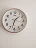 康巴丝（Compas）挂钟客厅静音简约客厅石英钟表挂墙时钟 c2855 金色 26cm直径 实拍图