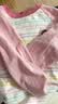 嘟嘟家【100%棉】女童衣服T恤秋季男童纯棉衣服男童打底衫秋 丁香粉100 实拍图