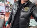 范思 哲秋冬男刺绣美杜莎羽绒服新款高端防寒保暖男装适用范思哲 黑色 M 实拍图