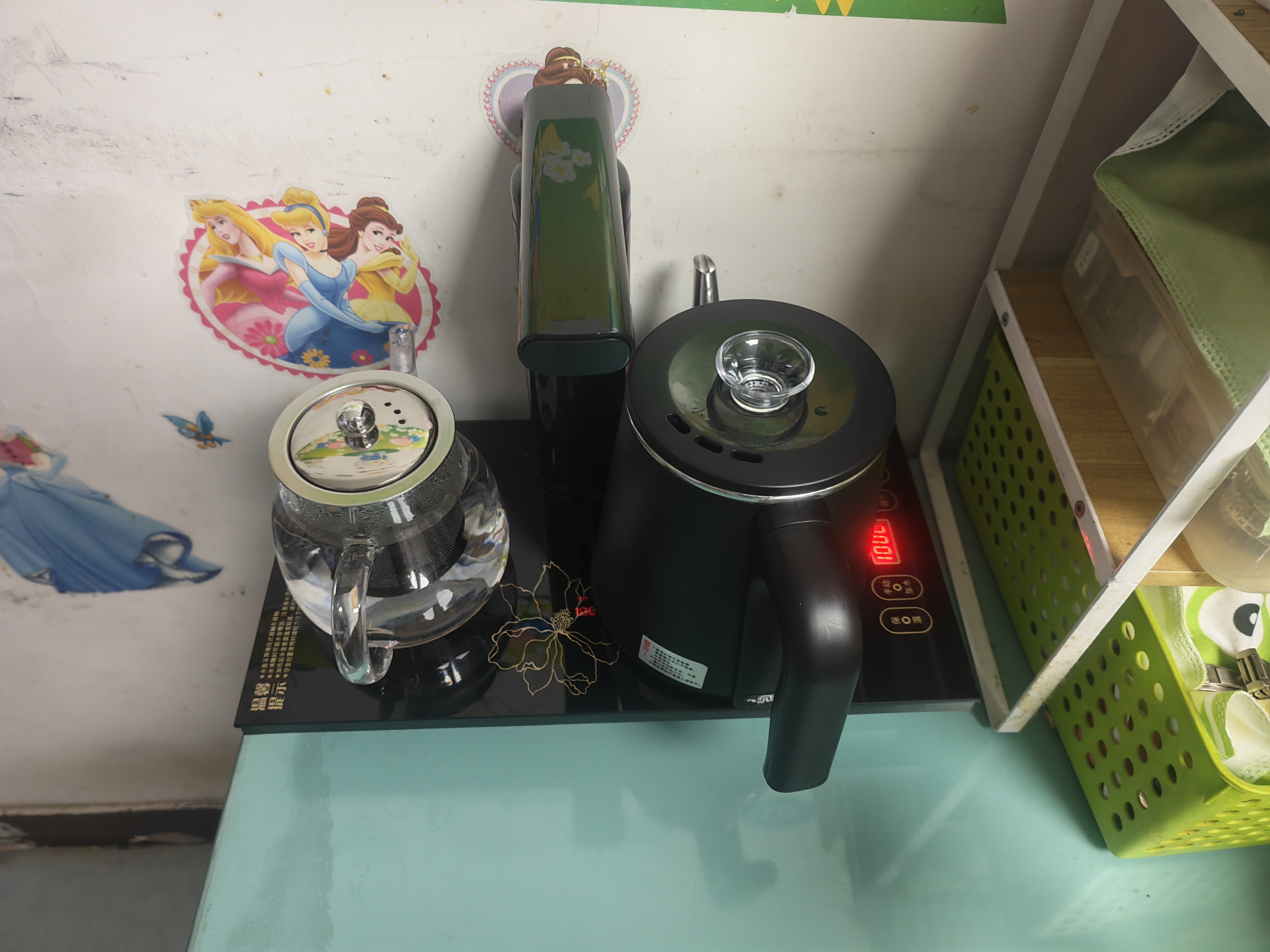 容声 全自动上水电热水壶热水壶烧水保温烧水壶泡茶烧水壶煮茶茶台电水壶烧水煮茶一体机茶具家庭用 0.8L 保温款升级感应加水双屏 实拍图