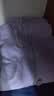 红豆居家睡衣女长袖纯棉春秋季透气翻领开衫女士睡衣家居服丁香紫 175/96A 实拍图