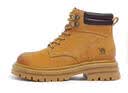 骆驼（CAMEL）山丘经典大黄靴户外工装马丁靴 L23W076065M 土黄（毛里） 35 实拍图