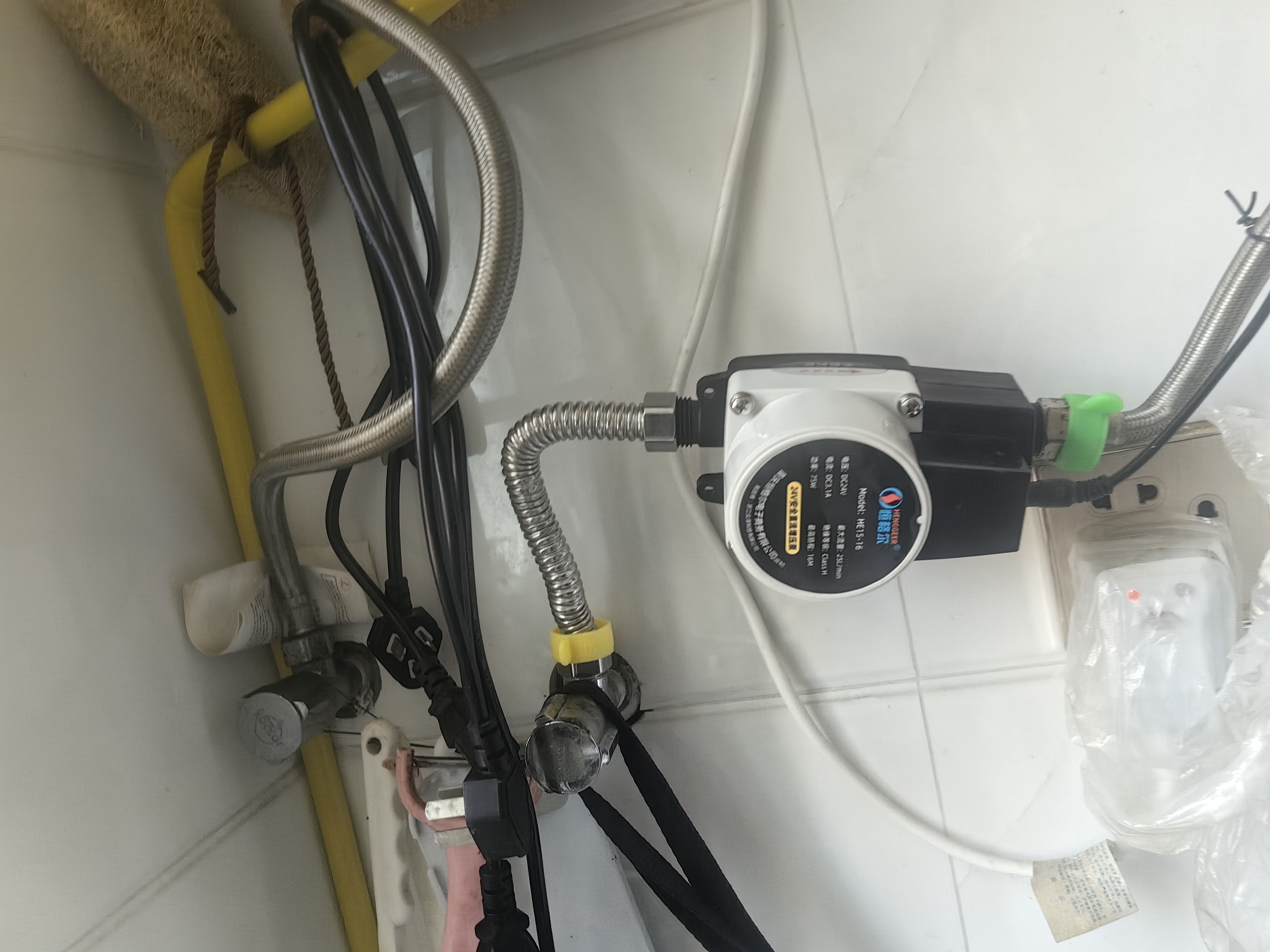 恒格尔增压泵家用热水器加压泵花洒水泵24V全自动小型永磁智能马桶增压 24V永磁款16米扬程 实拍图