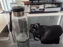 【送杯套】大容量加厚玻璃杯子便携杯茶水分离带杯套泡茶水杯 透明 1000ml吨吨桶 1只装 实拍图