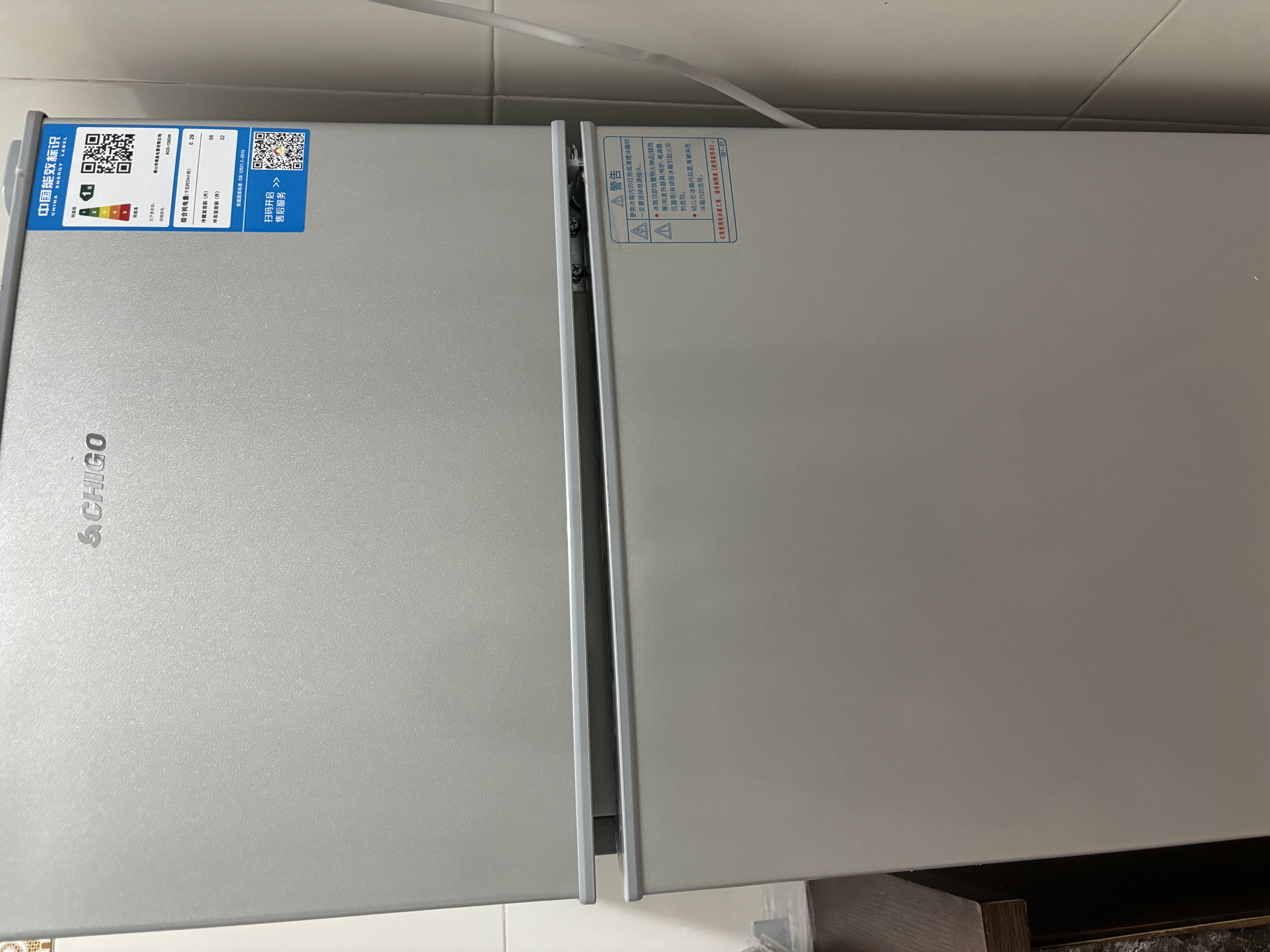志高（CHIGO）双门冰箱家用小型办公室出租房宿舍用双开门中型二门电冰箱节能省电 铜管速冷-搁架款158升级款【冷藏四层 冷冻一层】 实拍图