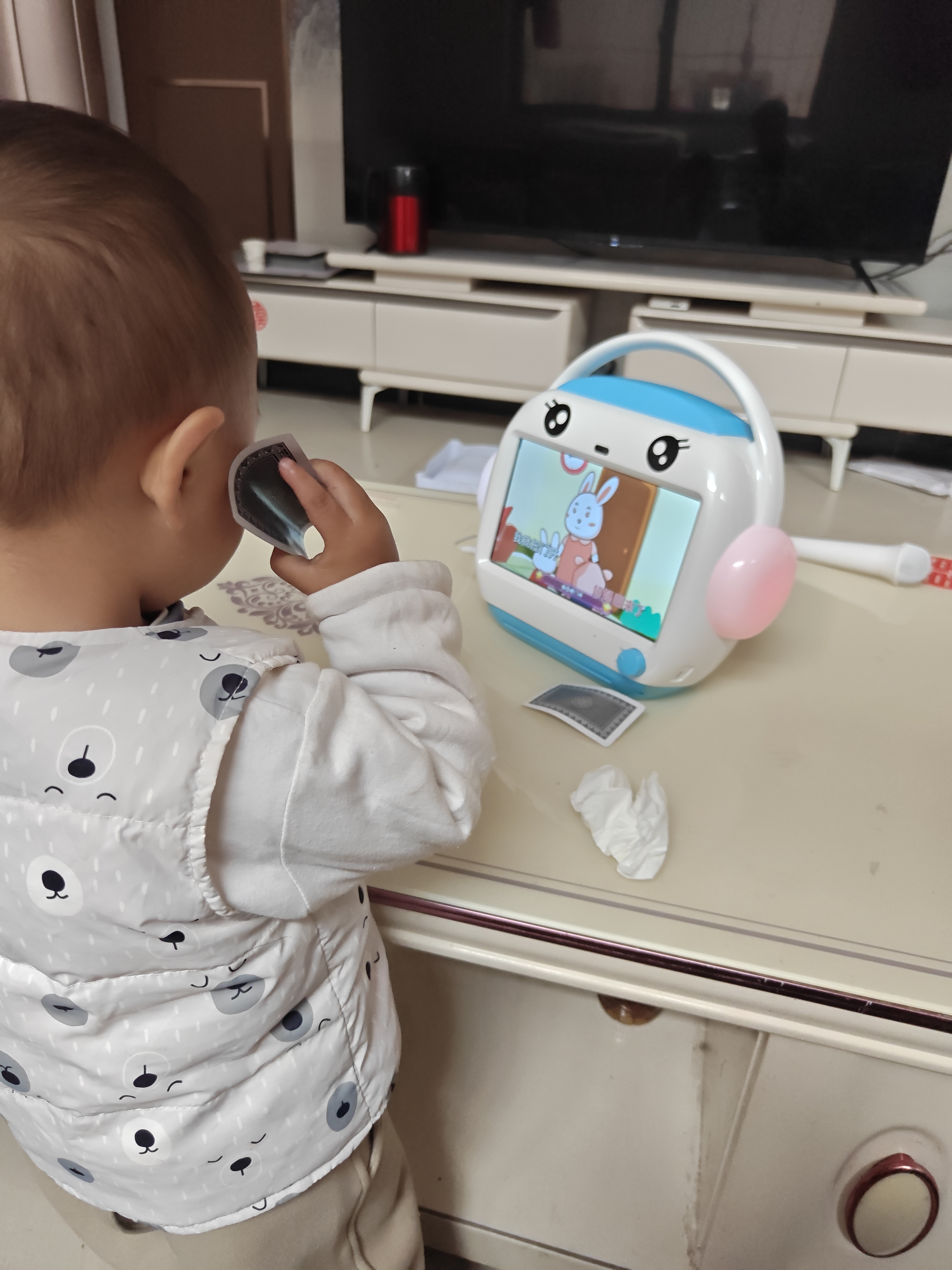名校堂智能早教机器人幼儿童英语故事机玩具男女孩R9x 生日礼物 实拍图