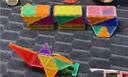 弥鹿（MiDeer）儿童玩具钻面磁铁彩窗磁力片100片（含小车*2）+收纳袋新年礼物 实拍图