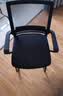 华恺之星电脑椅椅子家用办公椅人体工学座椅弓形椅BG162黑框黑网海绵款 实拍图