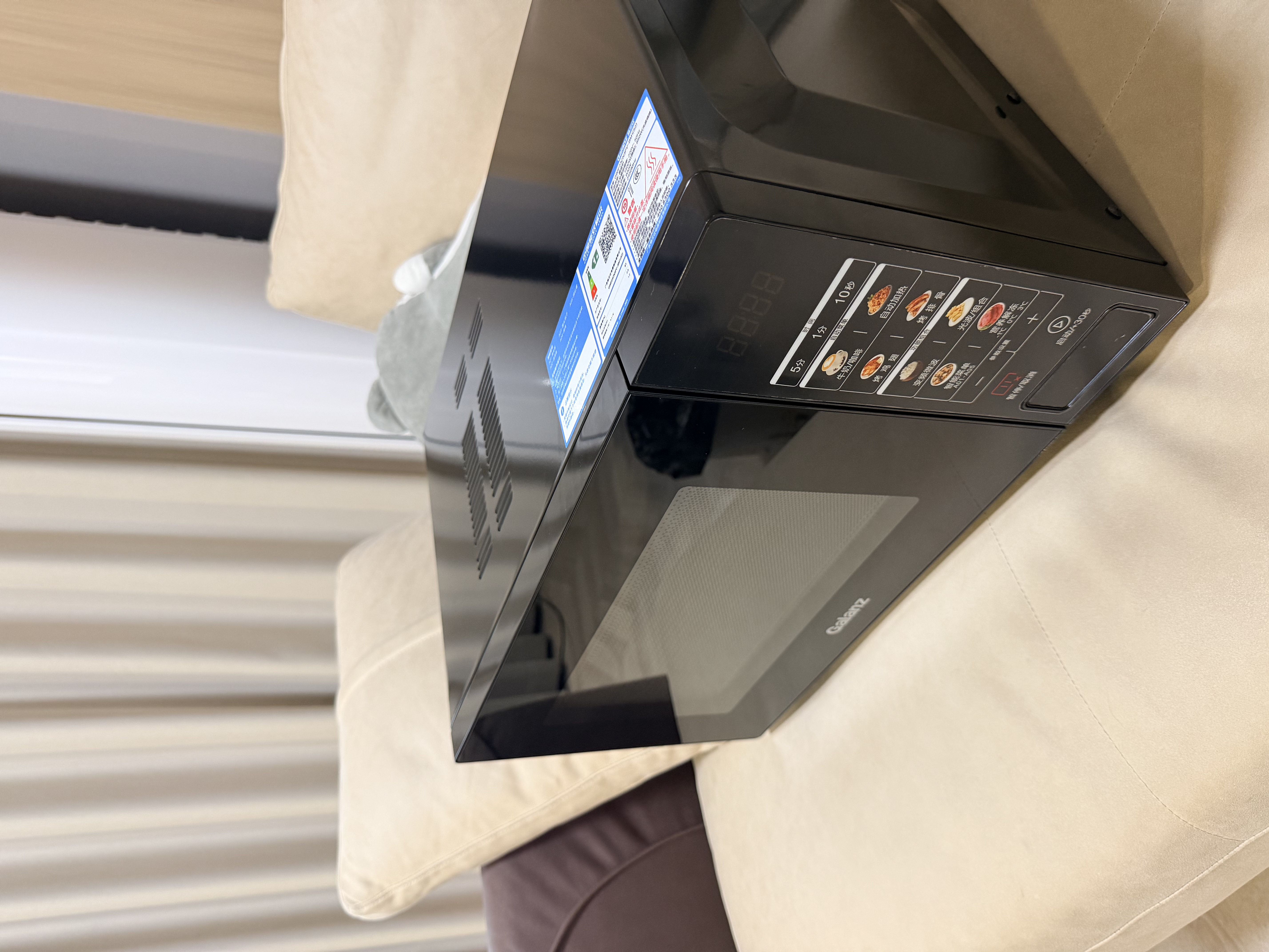 格兰仕（Galanz）变频微波炉烤箱一体机光波炉900瓦大功率速热家用23L大容量平板易清洁省电一级能效智能菜单烧烤 2026新升级彩膜BM1(S2) 实拍图