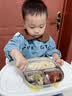COOKSS儿童餐盘宝宝吸盘式304不锈钢辅食盘学生饭盒餐具三格托盘 实拍图