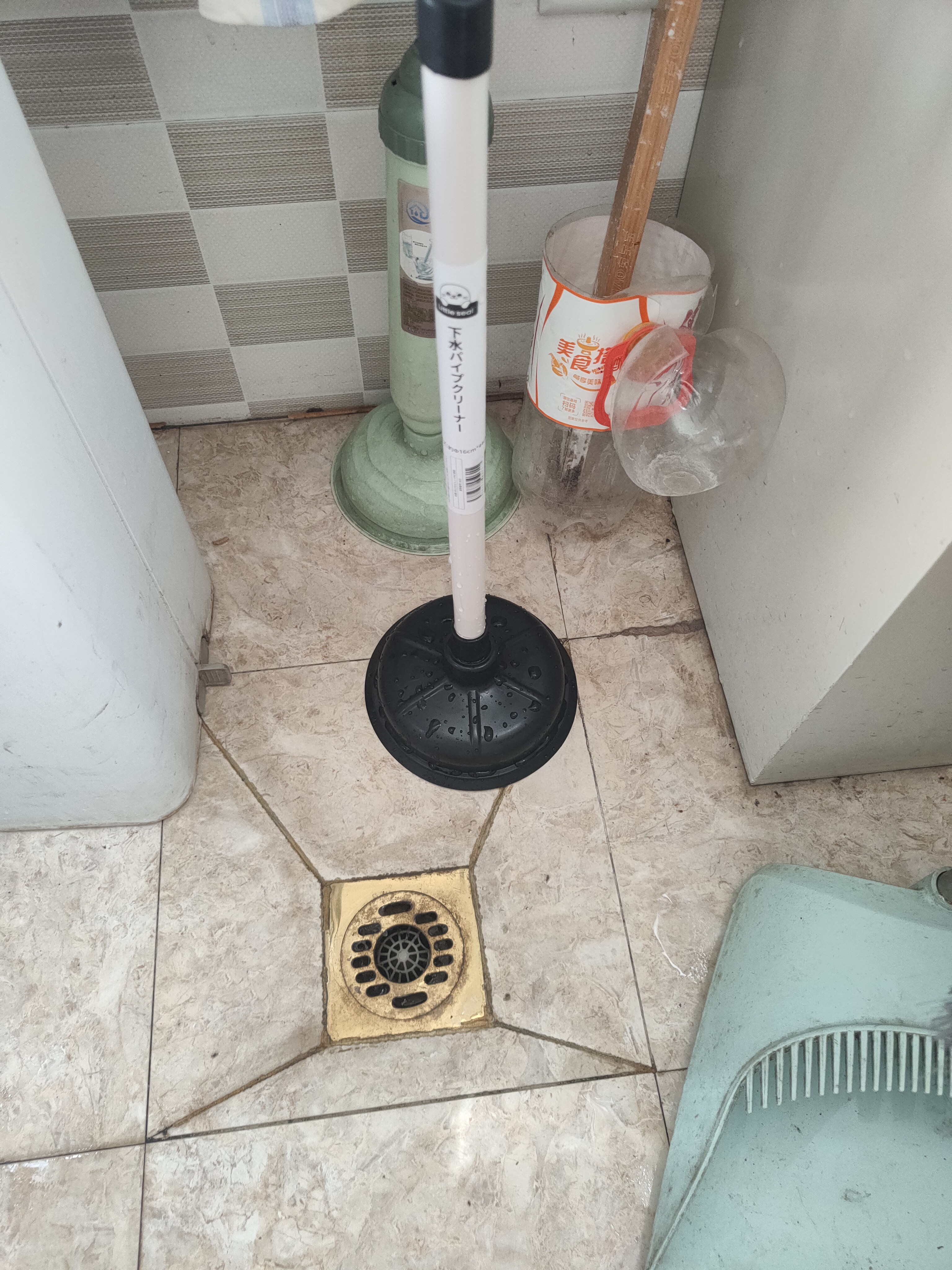 Little seal日本马桶疏通器皮搋子厕所通马桶神器马桶吸皮揣子下水道水拔抽子 实拍图