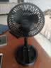 电风扇伸缩折叠小风扇宿舍静音办公台式USB桌面宿舍大风力夏台面落地两用折叠电风扇无电池无挡位 颜色随机 直插款无档位开关1个装 实拍图