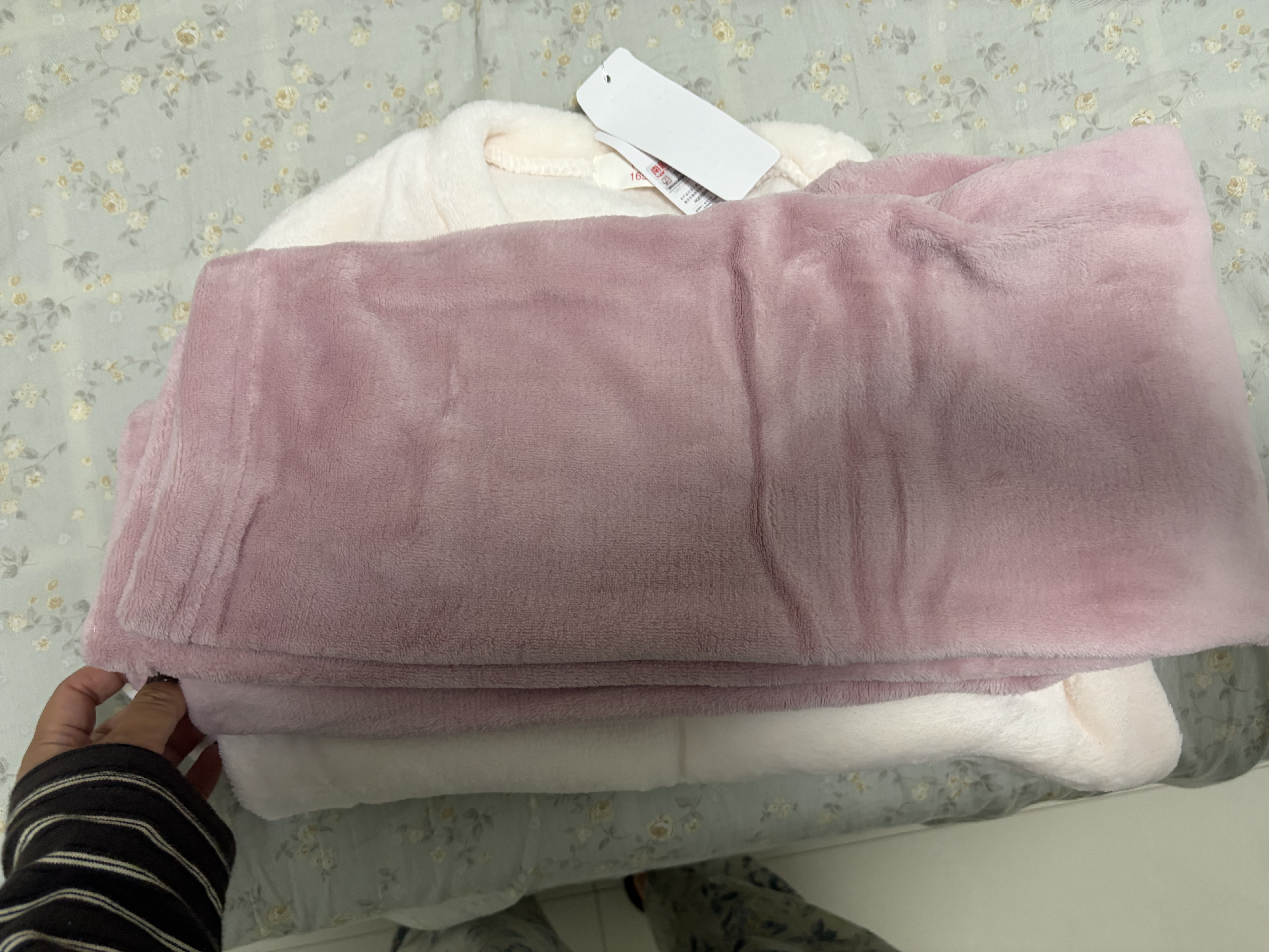 南极人女士睡衣女秋冬季加绒保暖防静电法兰绒套头可外穿家居服套装L 实拍图