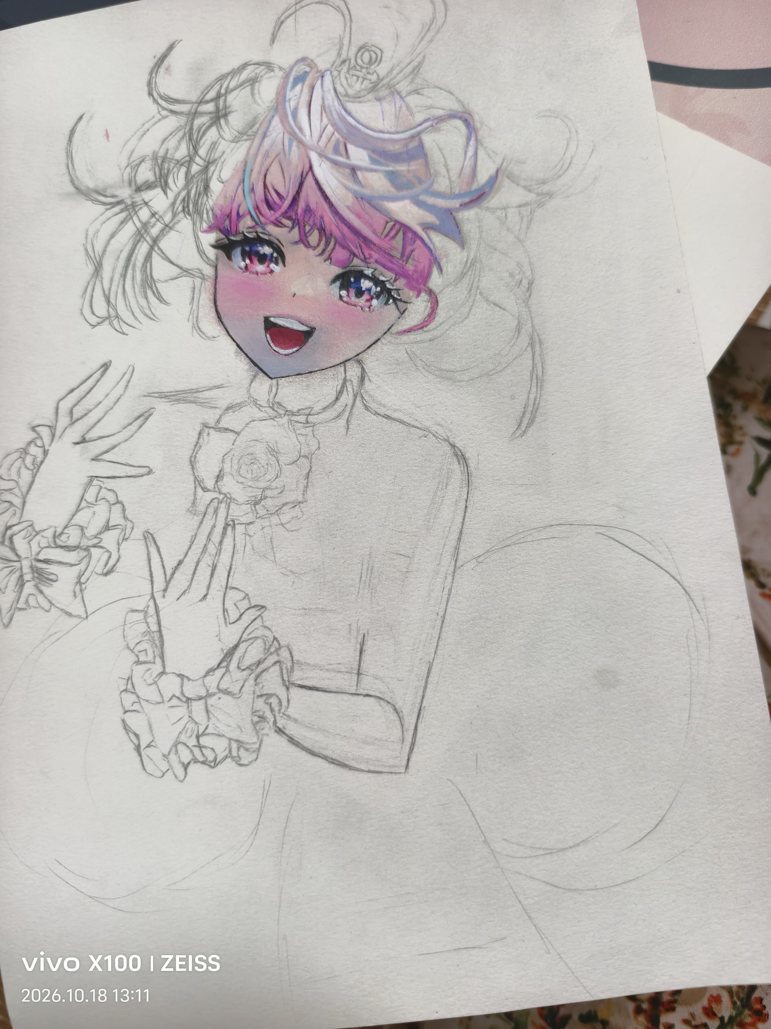 蓝果88色圆珠笔叠色绘画笔美术专用多色软握按压彩色多功能书写手账0.8mm学习标记文具中性笔开学文具 实拍图