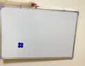 京宏60*90cm白板+绿板 写字板商用磁吸板小白板墙贴黑板办公用记事板看板小黑板儿童家用教学水笔可擦 实拍图