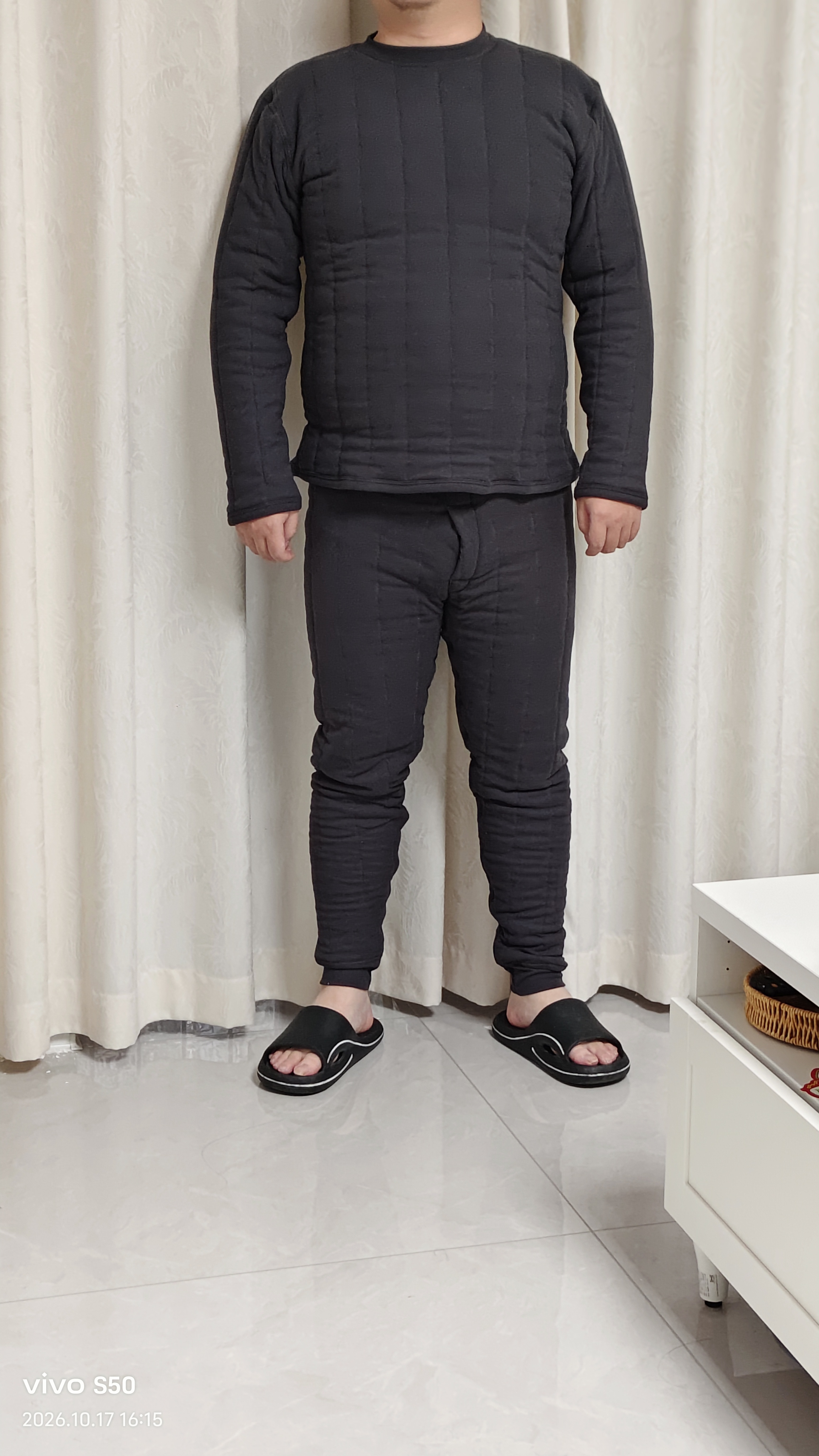 杉杉【100%羊毛夹绒五层加厚】男士保暖内衣套装冬季抗寒秋衣秋裤内衣 实拍图