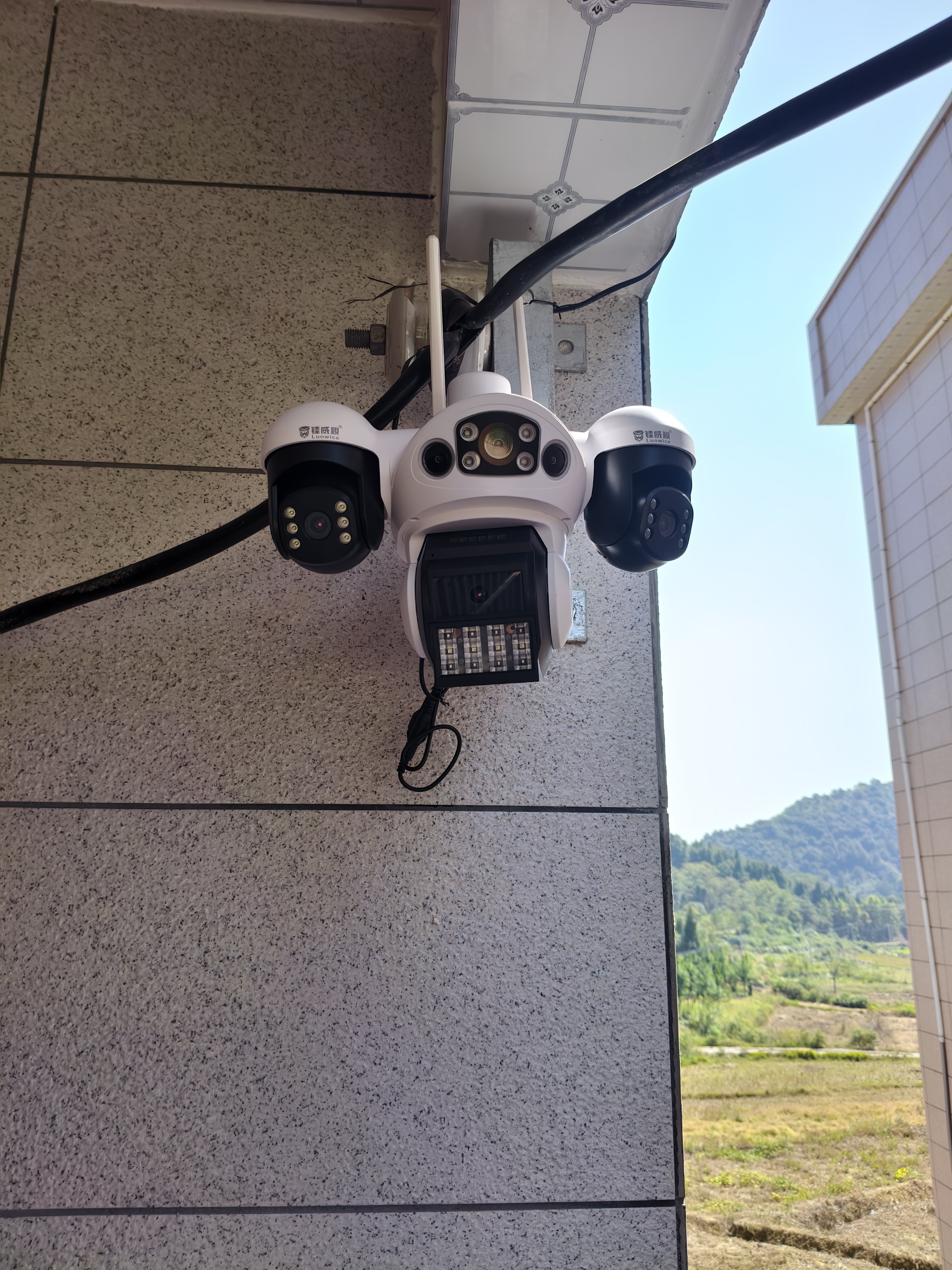 镭威视无线摄像头室外需连wifi网络手机远程高清夜视监控器家用360度无死角带夜视全景对话旋转农村户外 实拍图