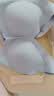 ubras【2件装】无尺码免拆内衣女V领后U背心无钢圈文胸罩无痕舒适包裹 隐形肤+奶盐蓝 均码 （A-C杯） 实拍图