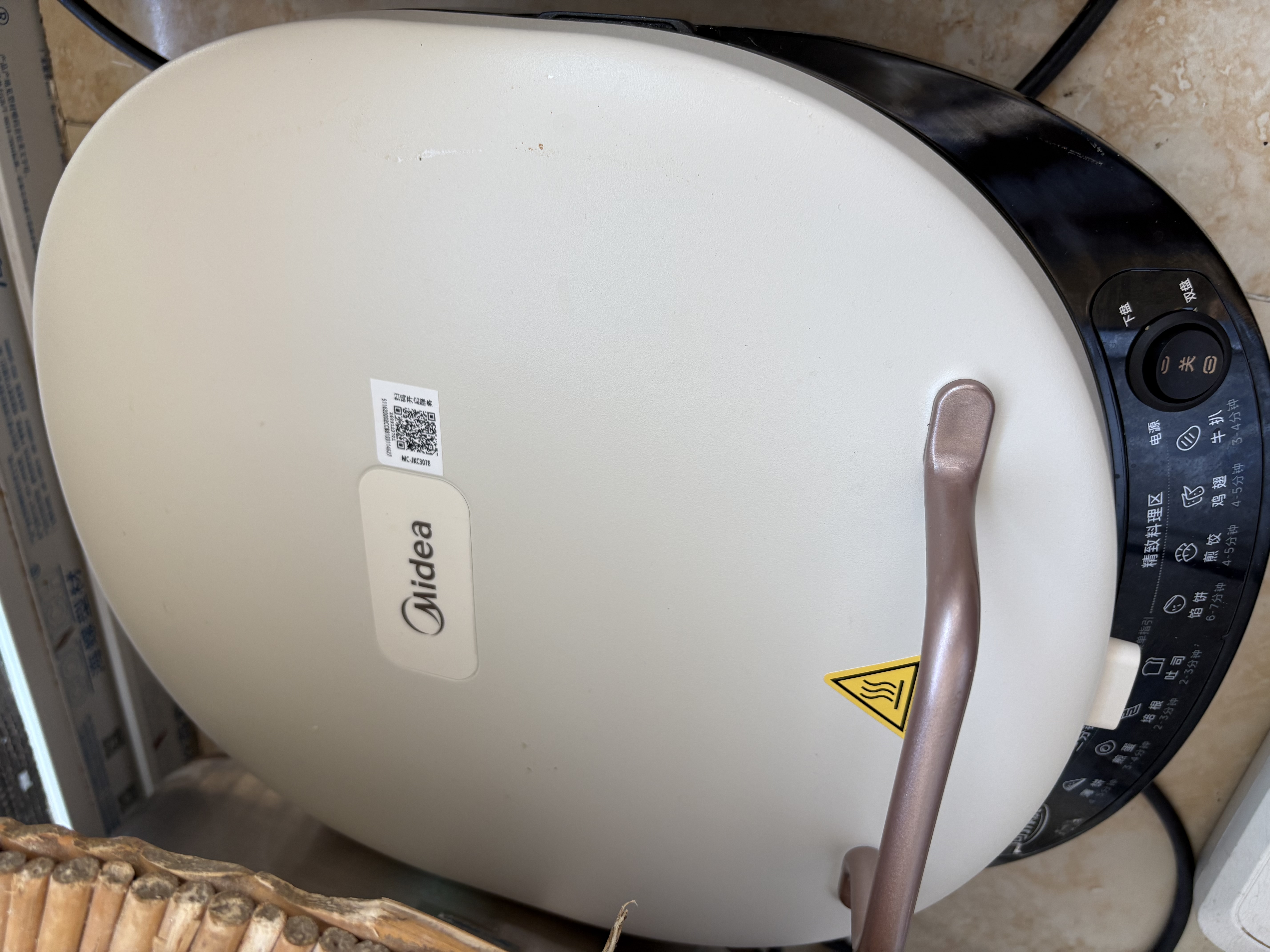 美的（Midea）电饼铛家庭用双面加热上下盘可拆洗煎饼铛煎烤机烙饼锅早餐机加深烤盘大火力大尺寸电饼档JKC3078 实拍图