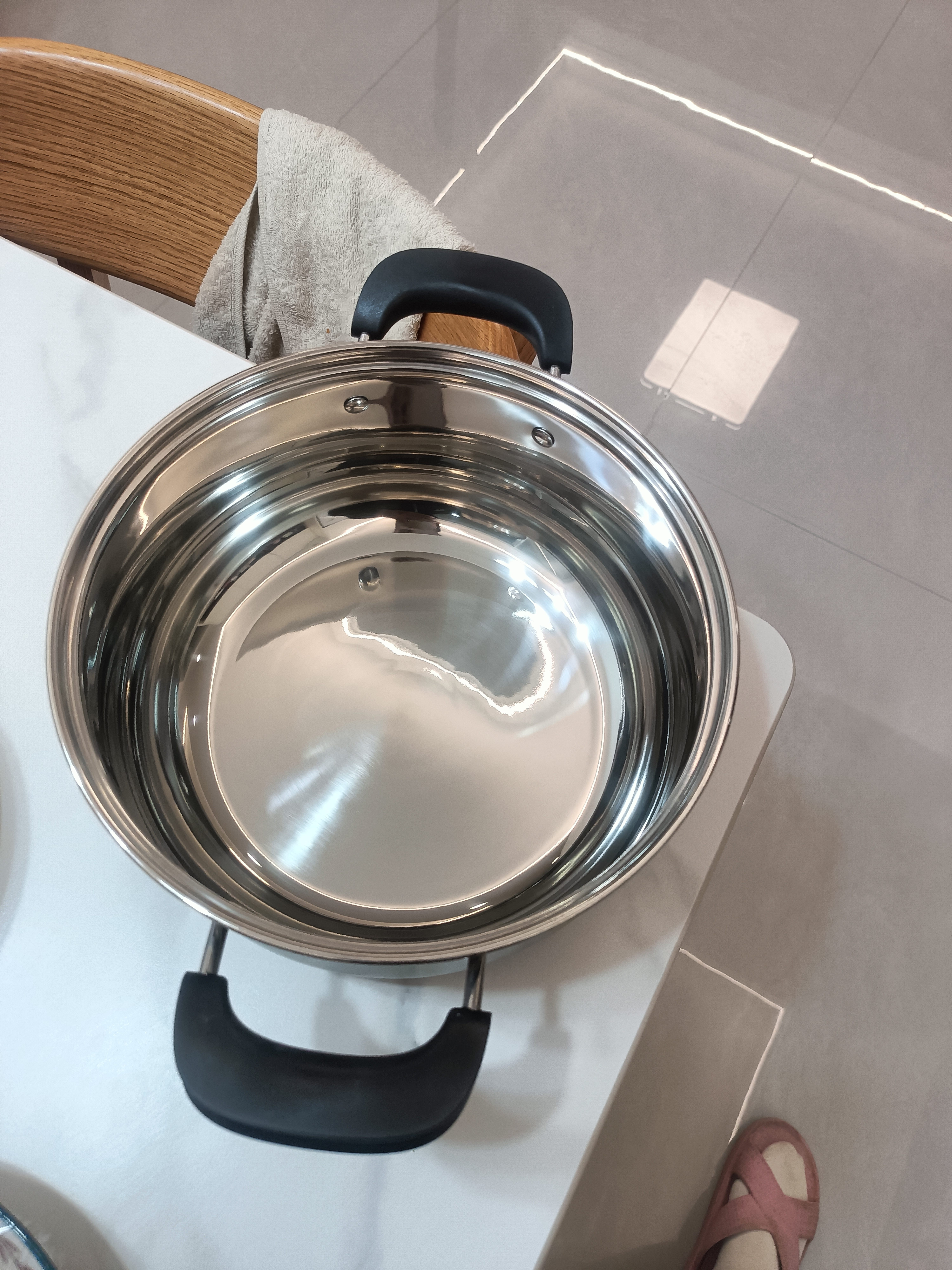 炊大皇304不锈钢汤锅+蒸屉 汤蒸炖锅蒸锅双耳煮粥煮面 22cm 电磁炉通用 实拍图