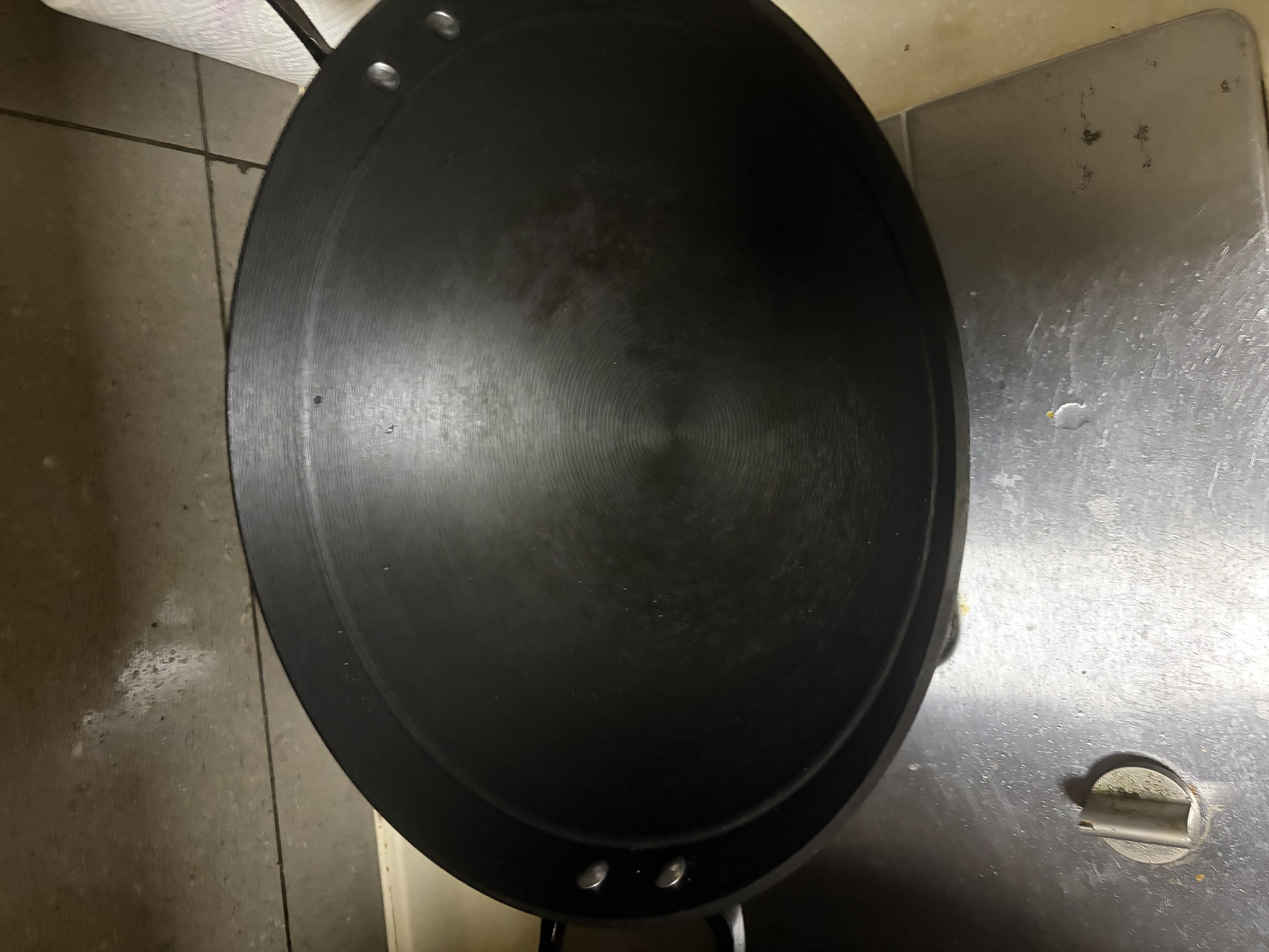 章三丰章丘铸铁锅炒锅双耳无涂层生铁炒菜锅家用龟纹圆底燃气灶已开锅 实拍图