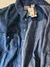 Levi's李维斯女士美式复古简约通勤经典翻领宽松蓝色牛仔衬衫 浅蓝色 L 实拍图