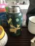 FGA富光儿童节保温杯316不锈钢带吸管水壶学生宝宝喝水杯双盖杯子绿 实拍图
