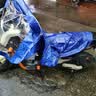 雨航（YUHANG）电动车雨衣电动车专用电瓶车雨披带镜套蓝色3XL 实拍图