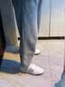 adidas ENTRAP美式校园风运动鞋少年感复古篮球风板鞋阿迪达斯   白色/金属暗银   38 实拍图