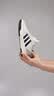 adidas ENTRAP美式校园风运动鞋少年感复古篮球风板鞋阿迪达斯   白色/矾土棕/黑色   42.5 实拍图