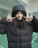 adidas 600蓬保暖连帽鸭绒羽绒服夹克外套男女秋冬阿迪达斯轻运动 黑色(推荐选大一码)   XS 实拍图