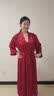 猫人冰丝情侣睡衣红色夏季结婚新婚晨袍吊带睡袍家居服套装2026新款 2589-主图款 【竹叶长裙 亲肤顺滑】礼盒装 L 【男女码，女155-163/100-120,男160-165/10-125】 实拍图